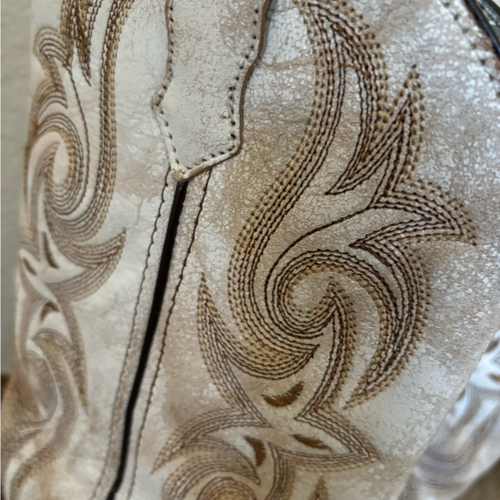 Old pair of Laredo Cowboy Boots Brown/Cream size 8 - Picture 5 of 9